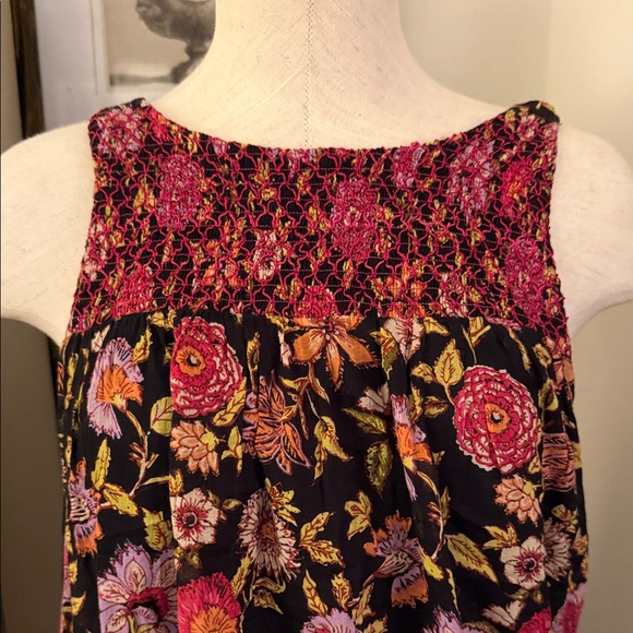 Free People Oh Baby floral smocked mini dress - Picture 3 of 8